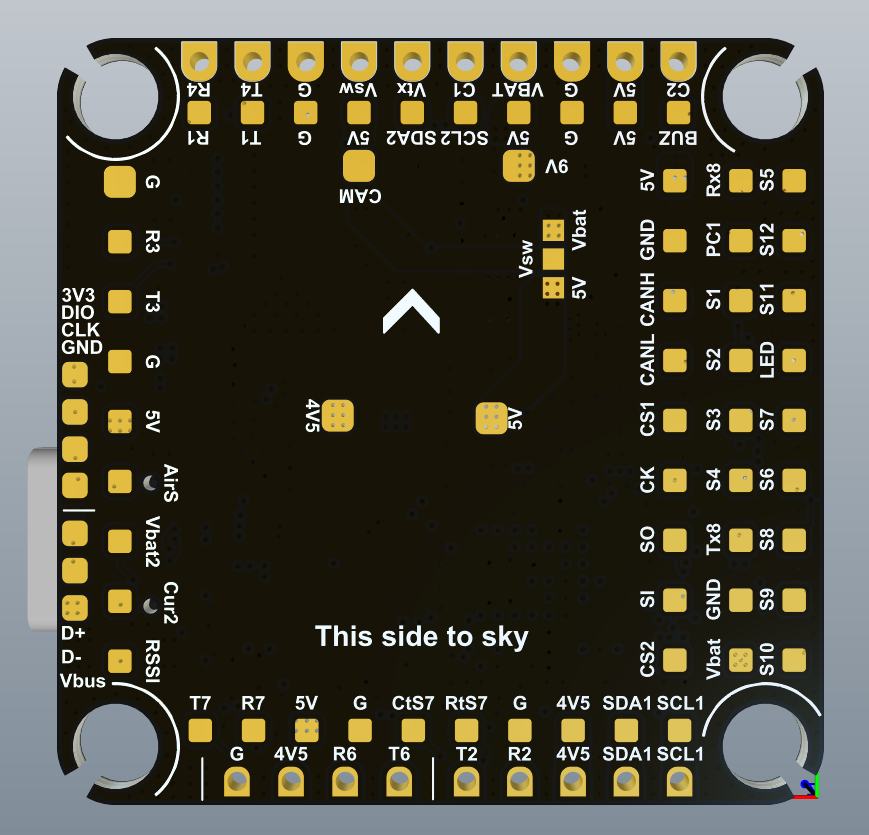 TBS LUCID H7 Board Top